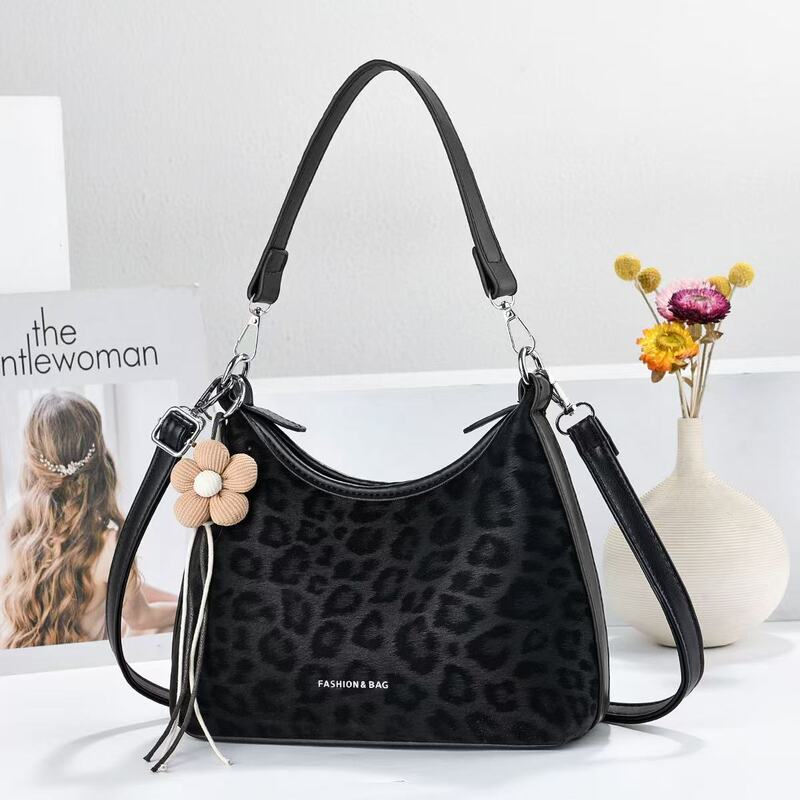 Cross-Border Popular Single-Shoulder Handbag Digital Storage Bag Portable Electronic Pu Bag Large Capacity Data Cable Storage Bag Crossbody Bag