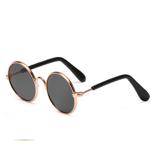 Hobbyist Pet Sunglasses Cat Accessory Fashion Dog Sunglasses Round Cotton Doll 9cm Eyeglasses In Stock