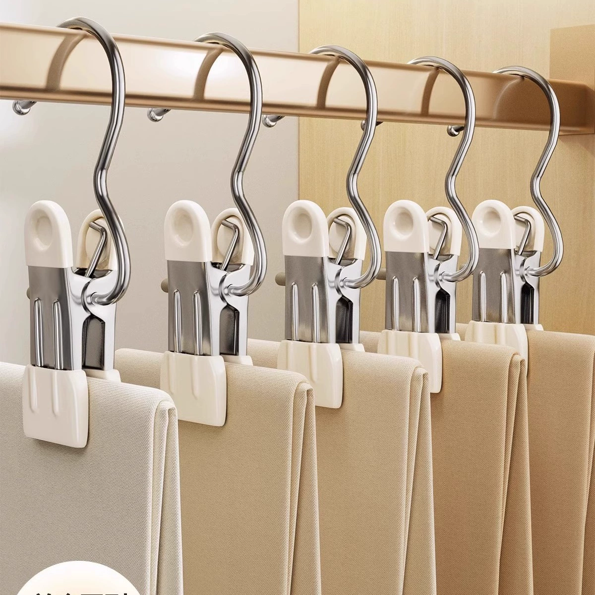 Многофункциональный зажим с крючком для шапки для хранения штанов