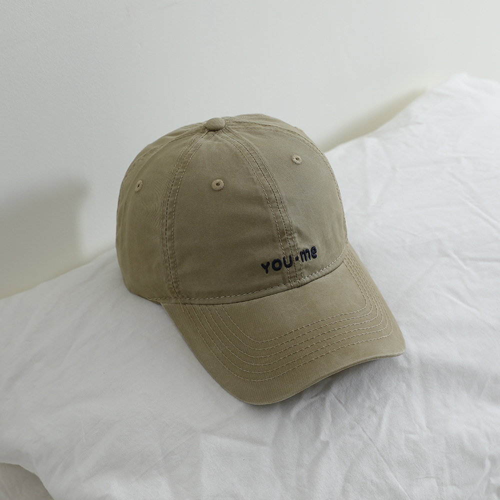 Sombreros infantiles primavera y otoño estilo americano bordado simple sombrero de béisbol casuales para hombres y mujeres sombreros de lengua de pato