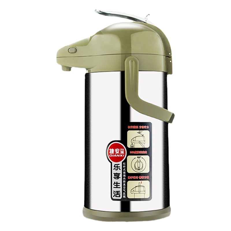 Air Pressure Hot Water Bottle Household Warm Tea Bottle Thermos Large Capacity Press Hot Water Bottle Portable Bottle Thermos