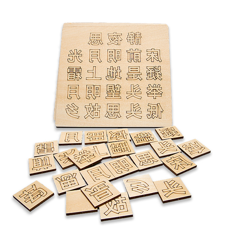 Hecho a mano DIY Escuela Primaria poesía antigua palabra móvil impresión cuatro grandes inventos vapor ciencia experimento material didáctico paquete