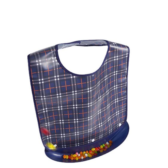 Elderly eating bib Adult bib elderly waterproof leak-proof three-dimensional Removable bib large