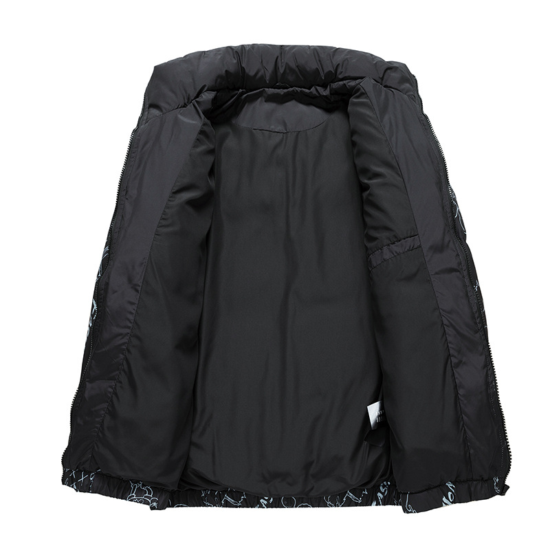 Men's Clothing special supply of Silk cotton jackets for men in winter, thick and warm, new style couple style, short white duck Silk cotton jacket for boys_voghion.com