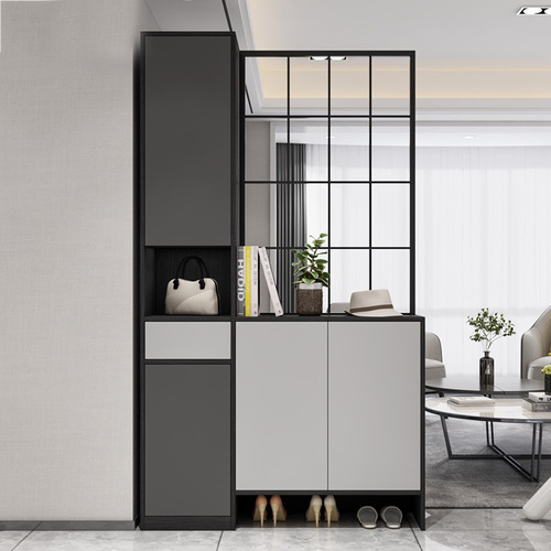 Iron and steel screen partition wall, light luxury stainless steel metal living room, minimalist modern entryway, Chinese-style floral lattice decoration, hollowed-out design