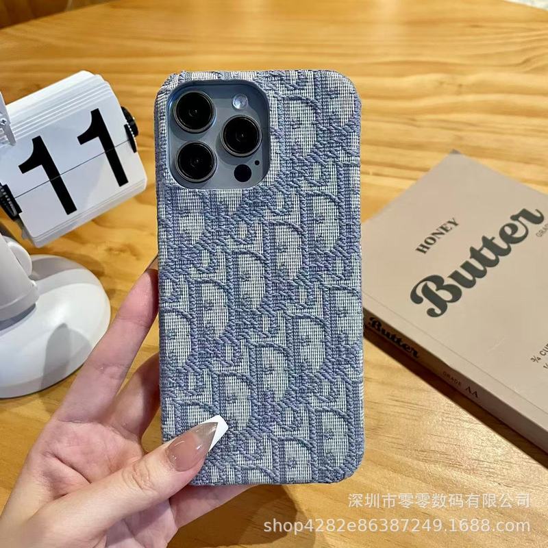 ヨーロッパとアメリカのトレンディなブランド iPhone16 携帯電話ケース ハーフパック 15promax 生地刺繍 13 Apple 13MINI に適しています。|undefined