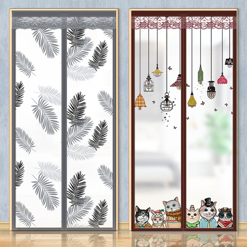 Air Conditioning Door Curtain Partition Curtain to Prevent Cold Air, Keep Warm and Windproof, Kitchen Oil Fume Protection, Wind Protection, Household Transparent Bathroom