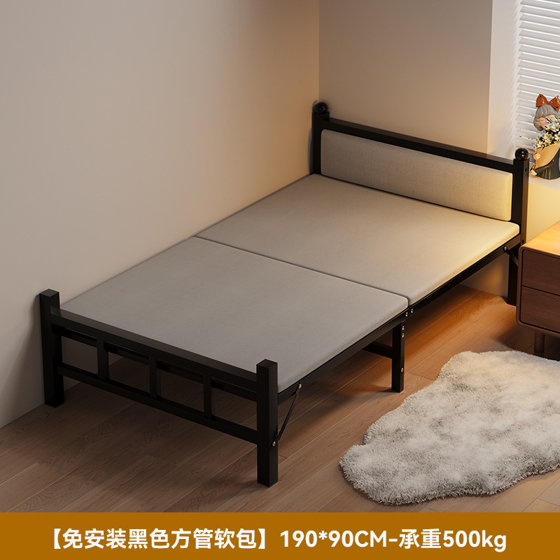 Sábanas plegables 1m2 cama simple doméstica de alquiler de adultos dormitorio de oficina marcha siesta cama de hierro