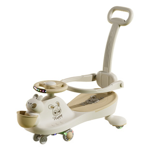 Twist Car for Children Aged 1 to 3, Anti-Tip Baby Walker, Suitable for Adults to Sit, Double-Seater Toddler Rocking Car, Wholesale