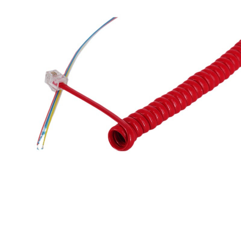 1002B-2 4P4C ��Ӧβ�����ڰ��ߵ绰������ ���ڵ����ߺ�ɫ��Ͳ��