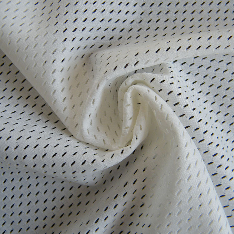 源头厂家 网眼布面料运动服速干布料弹力经编网布涤氨网眼布