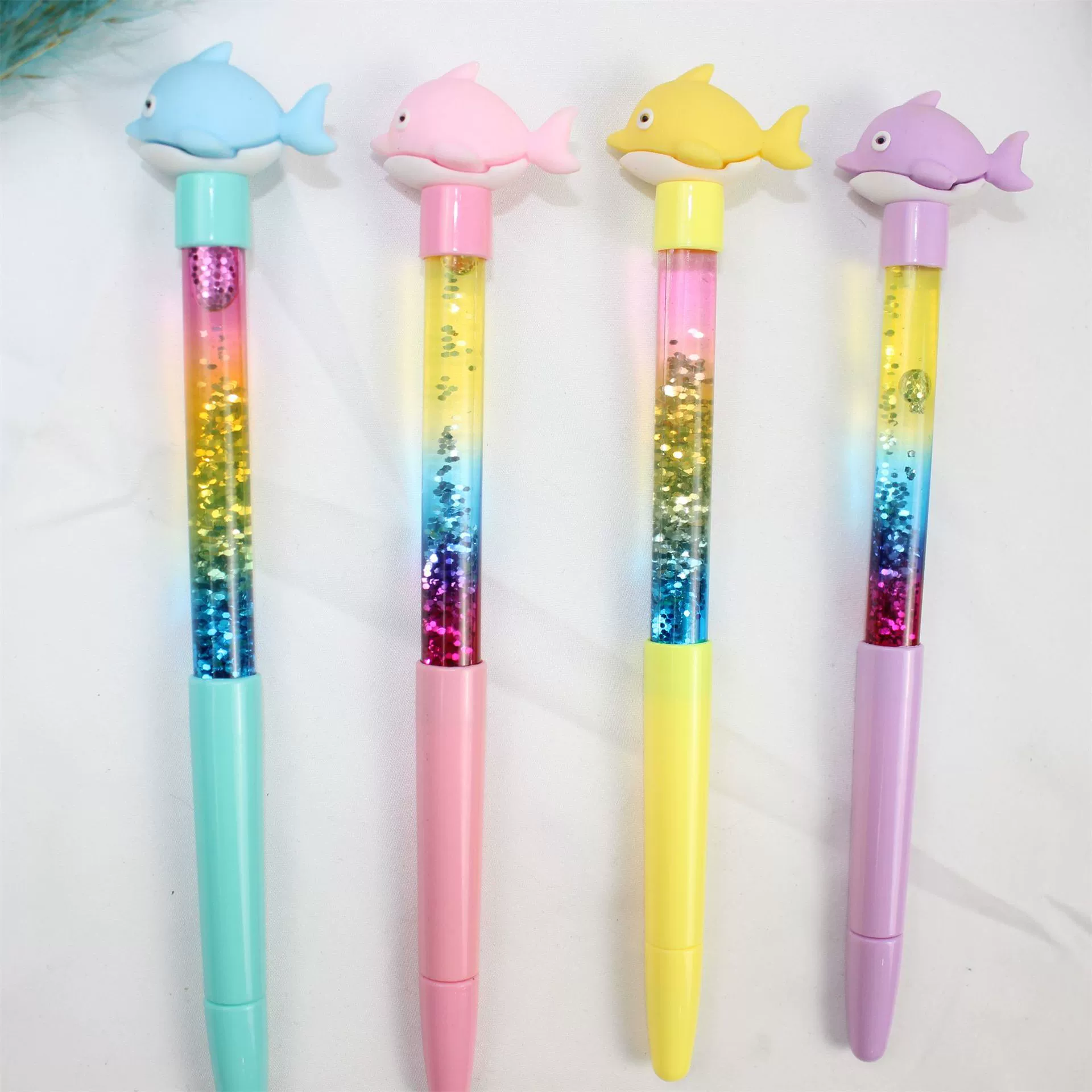 Толстая милая девушка-Дельфин Сердце ins Wind Нейтральная водная ручка Shake Tone тот же стиль Фея Палочка зыбучие пески Подпись Pen