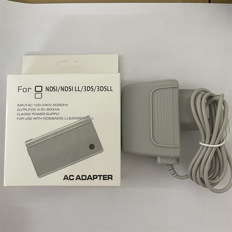 ndsi game console charger European gauge gray good quality 3ds Fire cow new 3dsll power adapter