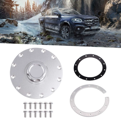 Dropshipping Car Modification Parts Aluminum Alloy Embedded Auxiliary Fuel Tank Cover Oil Tank Lid