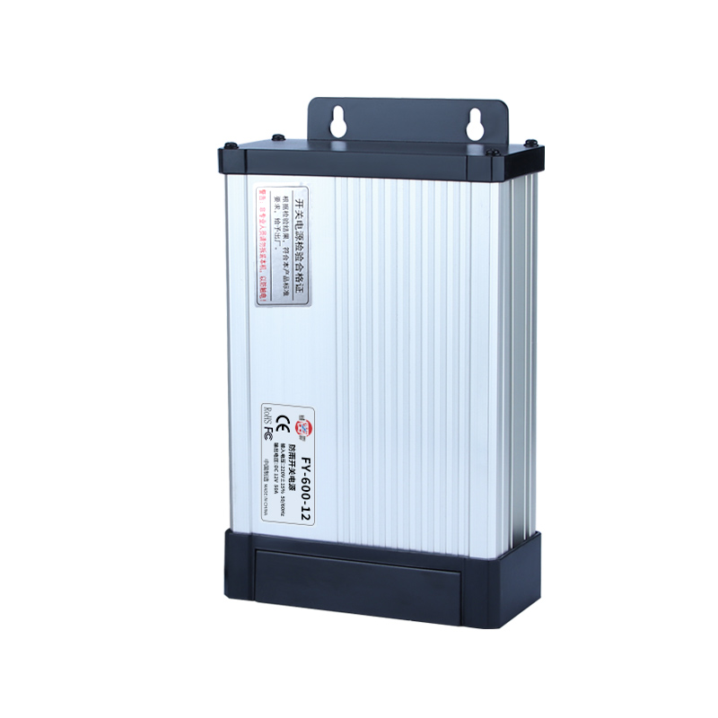 Fuente de alimentación de conmutación a prueba de lluvia Mingwei FY - 600 - 12 24V 5V transformador especial para ingeniería de caja de luz de cartel
