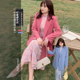 K2267 Korean version 2025 spring and autumn plus size women's cool girl casual silhouette suit jacket