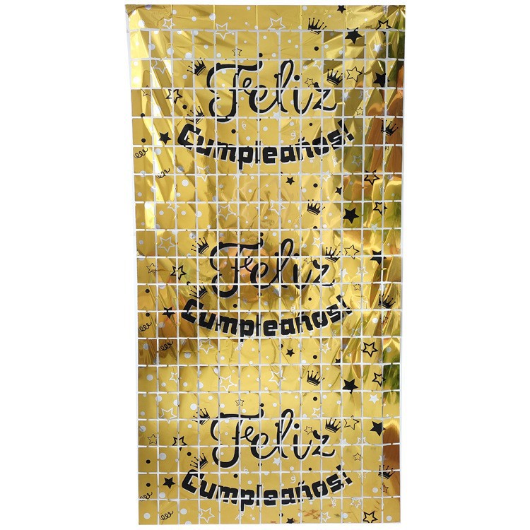 Beauty Sea 1.2m cortina de lluvia de Halloween decoración de Navidad decoración de pared de cumpleaños decoración de plástico