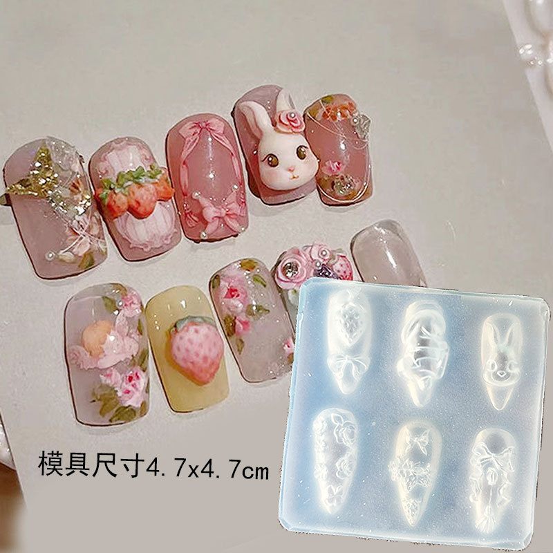 JC 人形レリーフネイルアート装飾高透明モールドメイクアップ猫ミシン猫 DIY 接着剤 UV 接着剤モールド|undefined