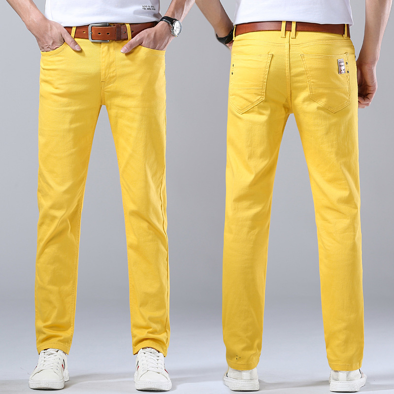 Casual Pants Men's Slim-fit Straight Elastic Color Spring and Autumn New Korean Style Spring and Autumn 2025 Trendy Brand Trousers Casual Pants Men's Slim-fit Straight Elastic Color Spring and Autumn New Korean Style Spring and Autumn 2025 Trendy Brand Trousers