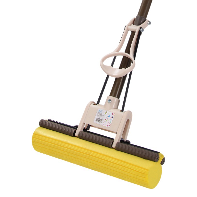 Esponja absorbente fregona perezosa mano libre lavado algodón fregona simple hogar retráctil rodillo fregona al por mayor