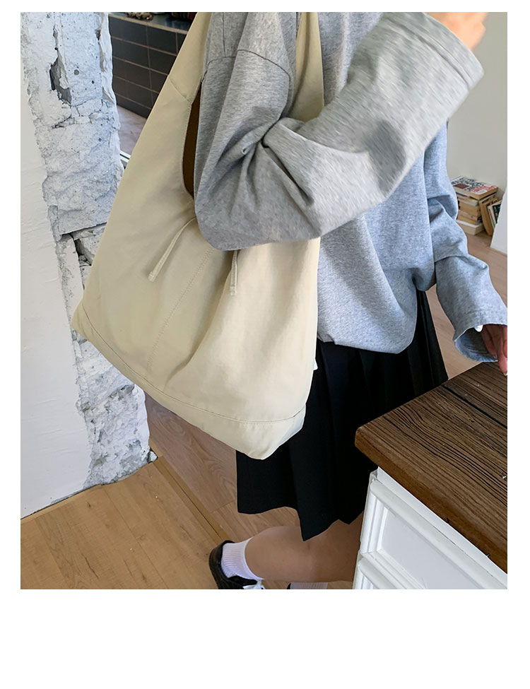Commuting large-capacity nylon fabric bag for women, 2025 new style casual and versatile single-shoulder bag, fashionable tote bucket bag undefined