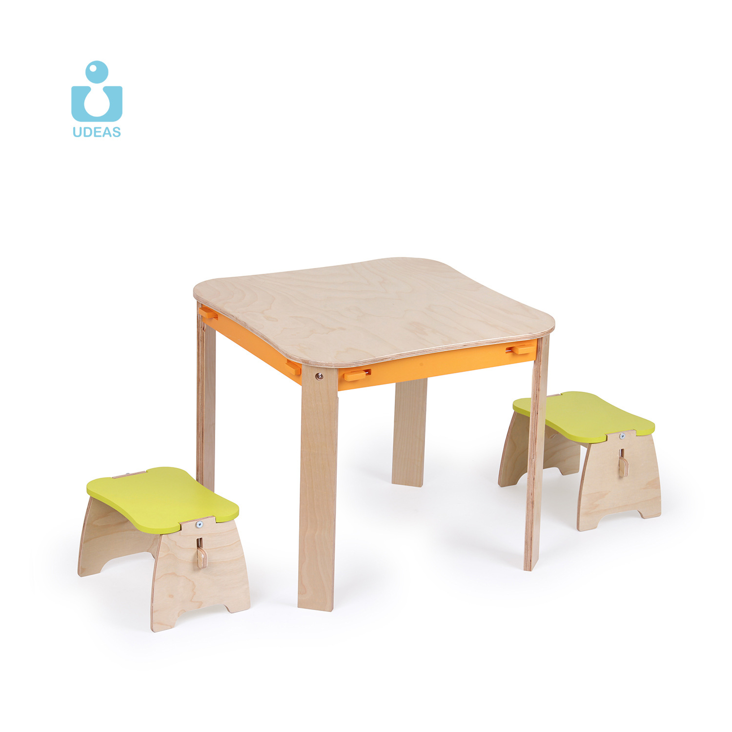 Children's Dining Chair, Solid Wood Study Table and Chair Furniture, Solid Wood Multi-Layer Board, Baby Multi-Functional Game Table, Factory Customization