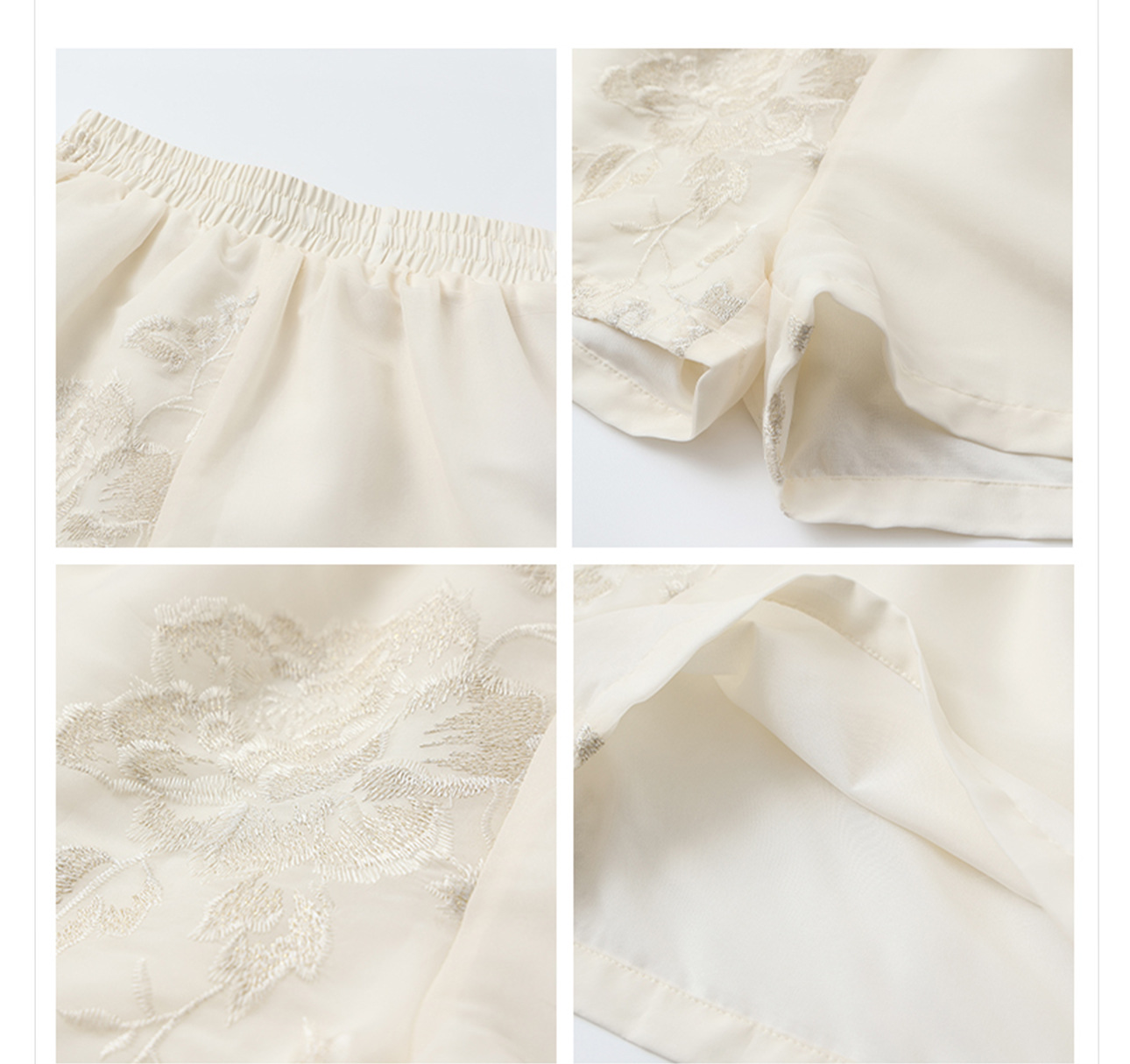 Bộ áo sơ mi quần short thêu cúc phong cách Trung Hoa cao cấp M4231 — Áo, Quần short chi tiết 23