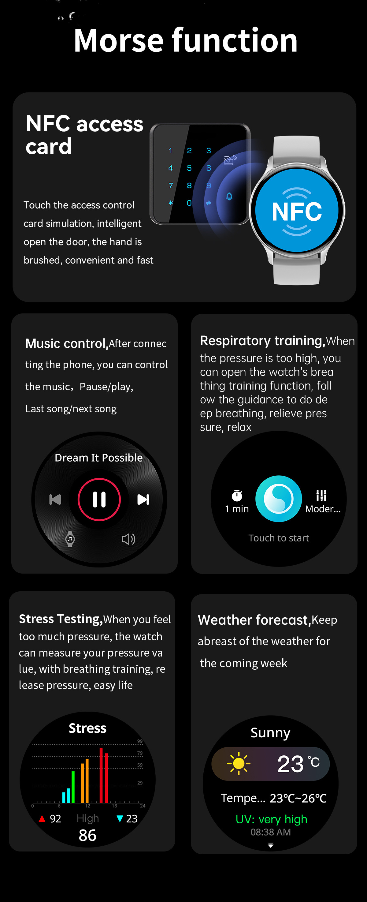 SmartWatch HK89 AMOLED Bluetooth Llamadas Monitoreo de salud_voghion.com