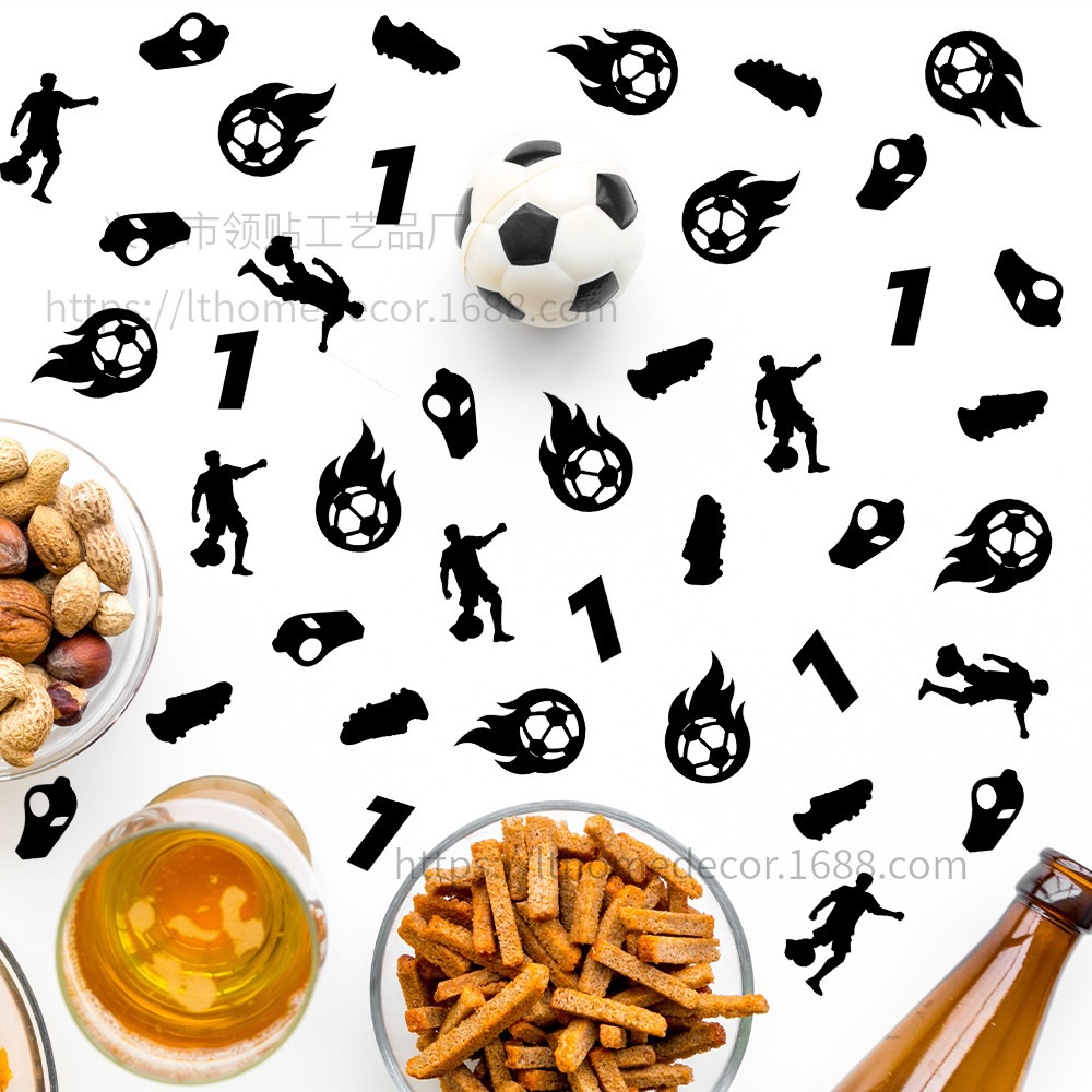 100 piezas de confeti Copa del Mundo de fútbol aplausos fiesta decoración de la noche se puede tirar papel de colores FZX - 164