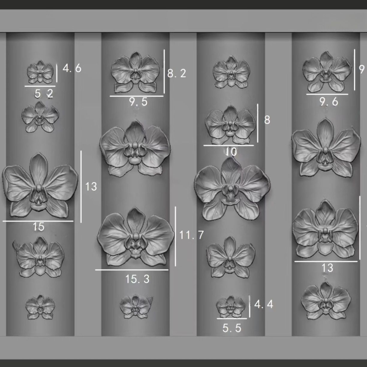 Molde de manicura amor arco en relieve flor ornamentos molde abrasivo alta permeabilidad estereoscópica DIY decoración molde de silicona