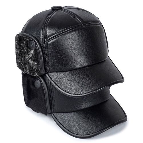 Autumn and winter middle-aged and elderly dad hats, middle-aged hats, elderly ear protection caps, peaked hats, winter warm men's winter hats