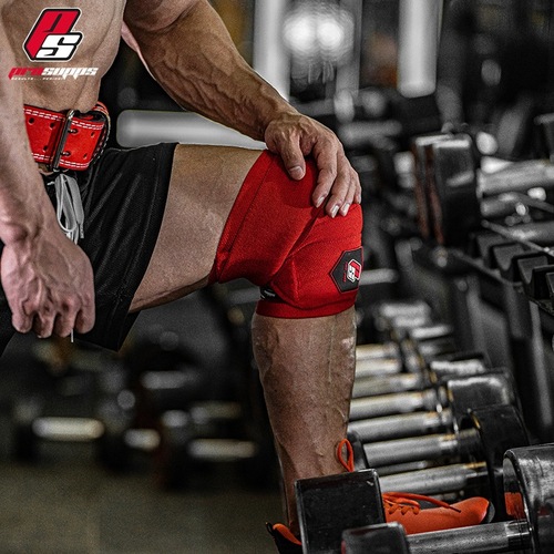 Factory Direct Sale, Processing Fitness Knee Straps, Unisex Bandage-Wrapped Elastic Bands, Squat Bench Press Deadlift Training Accessories