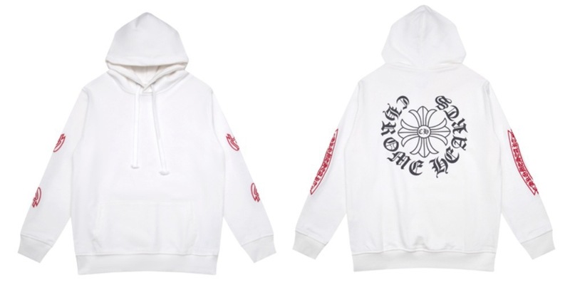 24ss年新款高品质Chrome Hearts 马蹄十字架连帽拉链卫衣工厂批发|undefined