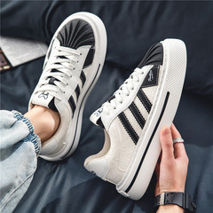 Men's Autumn Versatile Casual Conch Toe Board Shoes with Vans-like Style, Viral High-end Aesthetic, McQueen-inspired Sporty and Trendy Shoes