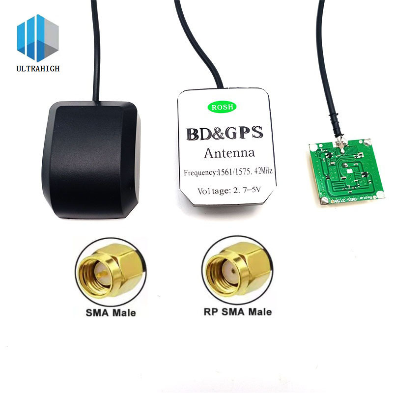 GPS外置天线有源天线车载导航卫星定位天线 二级放大滤波器天线