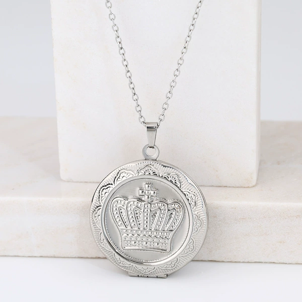 Steel necklace, 32, 35.5mm