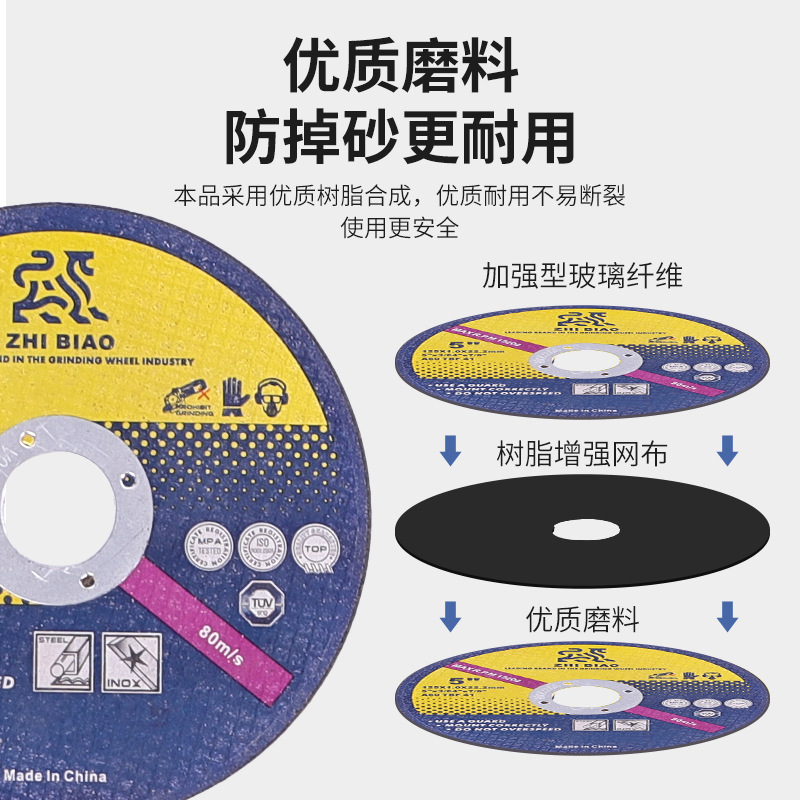 Hoja de corte Kaicheng, amoladora angular, rueda de arena de resina especial de acero inoxidable metálico, suministro directo de hoja de sierra ultrafina