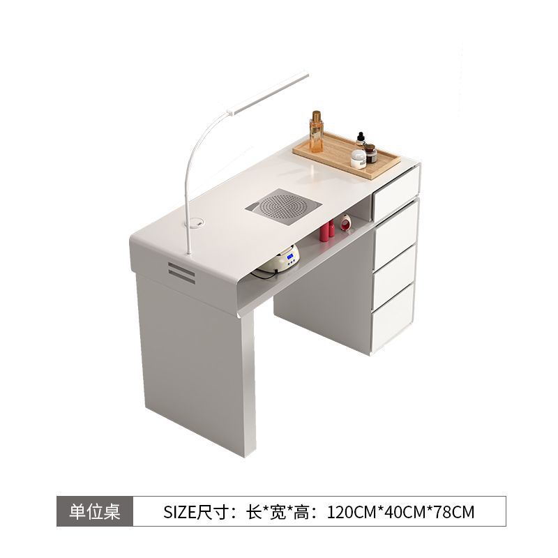 Mesa y silla de manicuras set de precio especial económico simple y doble lujo ligero multifuncional de mármol chino manicuras mesa de crema de viento
