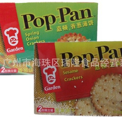225克嘉顿薄饼香葱味芝麻味咸饼休闲食品