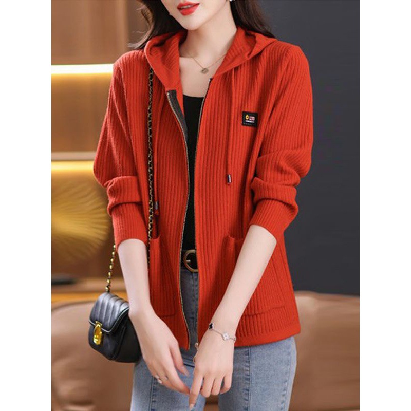 Knitted demi-season sweater