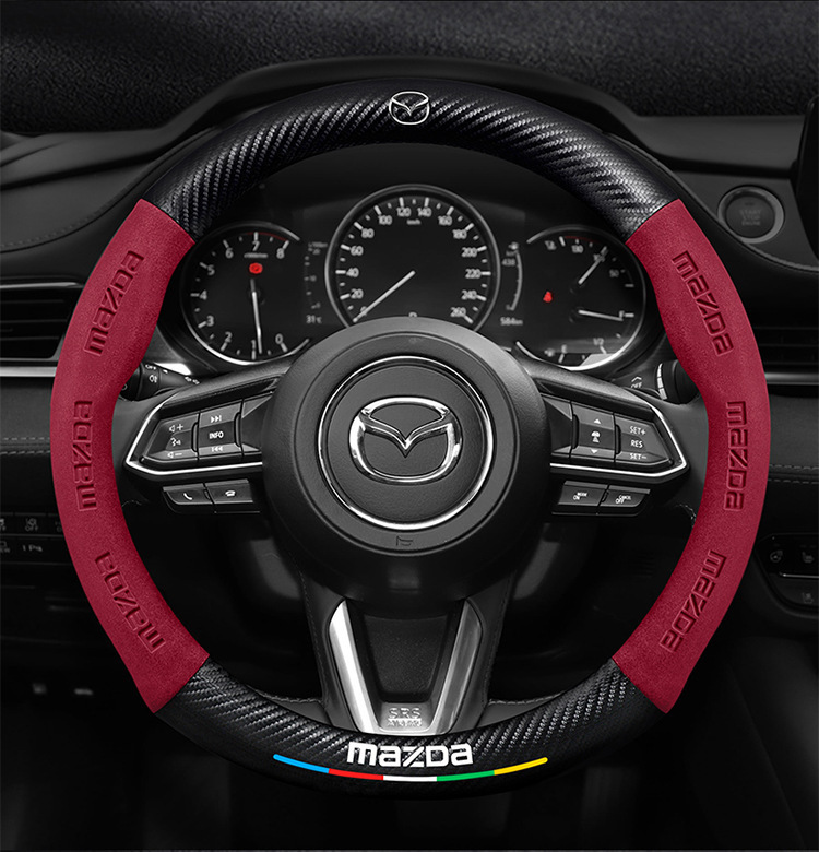 Suitable for Mazda 3/6/8/Cx30/Cx4/Cx5 Angkesela Cx8 Star Cx3 Leather Steering Wheel Cover