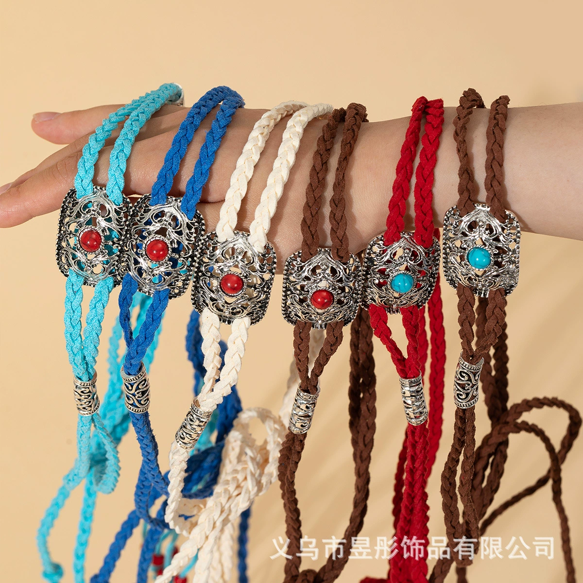 Экзотический ветер мужской и женский пояс для волос национальный стиль монгольский тибетский трос для волос головной убор тибетский стиль