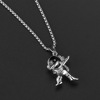 Astronaut for beloved hip-hop style stainless steel, necklace suitable for men and women, space pendant, sweater