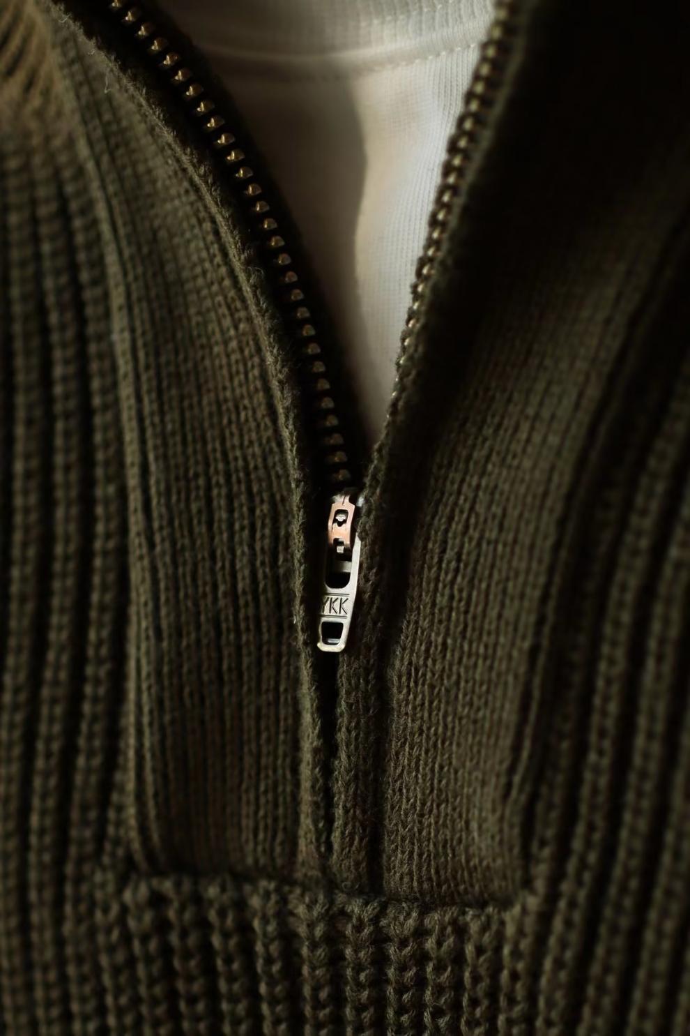 Half Zip Stand Up Collar Sweater, Men's Autumn And Winter Knitted Sweater, Thread Sweater, Hoodie Trend_voghion.com