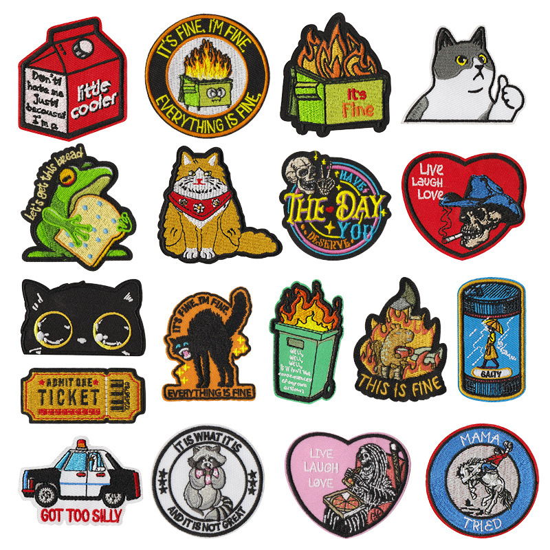 Fun Ironing Sticker Embroidered Badge Duck Goose Cat Graphic Cloth Sticker Decorative Backpack Hat and Other Tactical Armbands Fun Ironing Sticker Embroidered Badge Duck Goose Cat Graphic Cloth Sticker Decorative Backpack Hat and Other Tactical Armbands