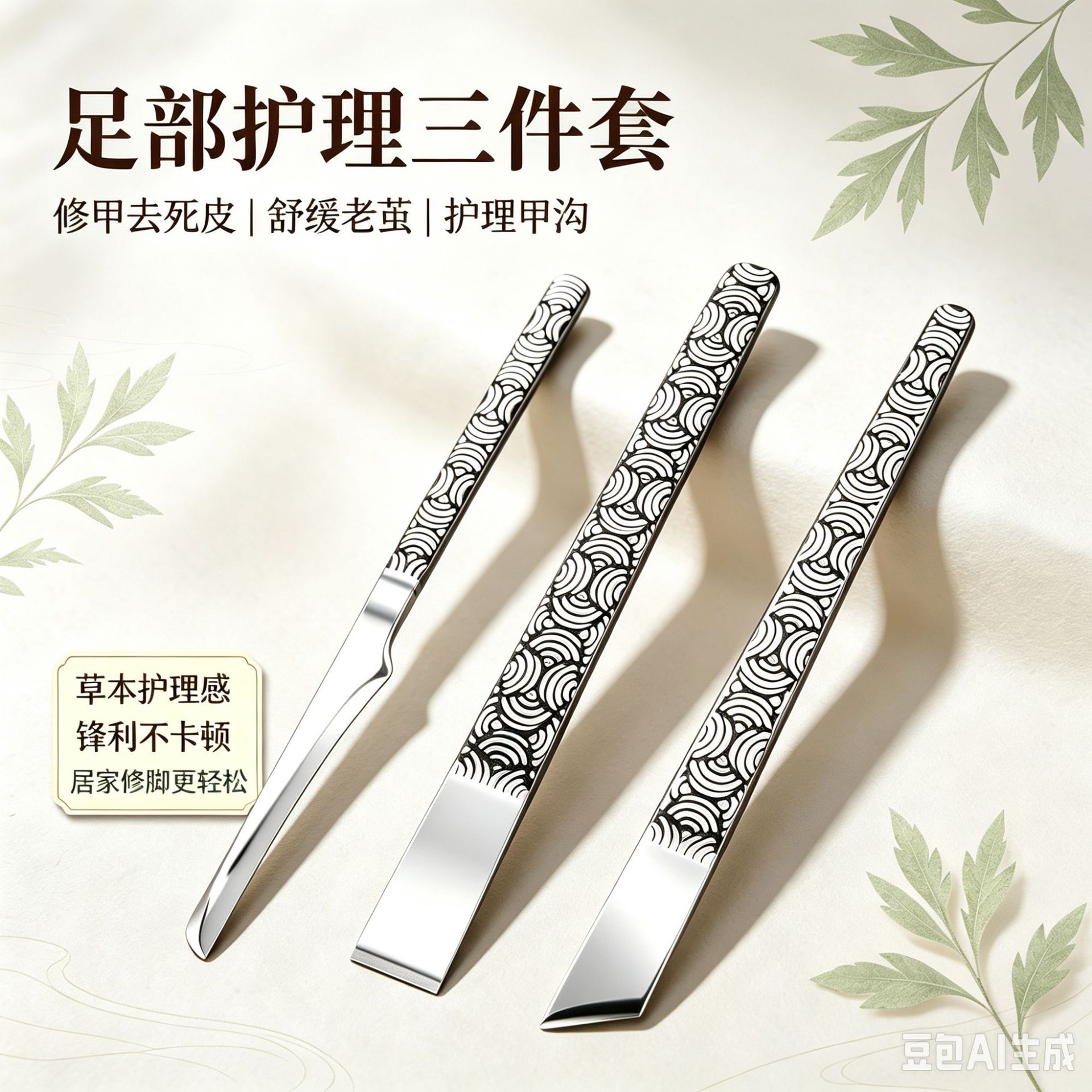 Thickened stainless steel foot care knife, a tool for removing dead skin, ideal for home use, for removing calluses, scraping heels, and trimming toenails