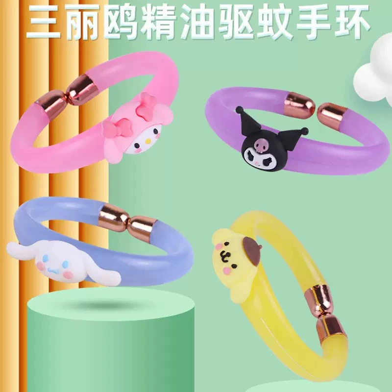 Sanrio 2025 новый браслет против комаров для младенцев, детей и взрослых, портативный репеллент против комаров для мужчин и женщин на открытом воздухе.