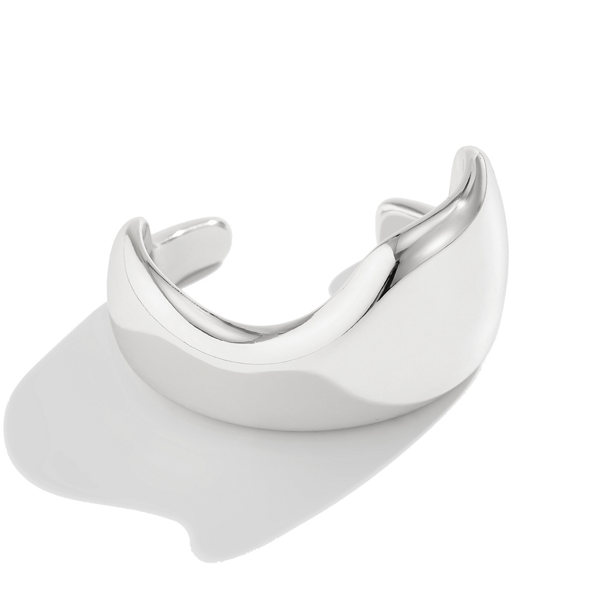 GeometricSmooth CCB Bracelet Brazalete brillante transfronterizo Joyas abiertas de acrílico europeo y americano