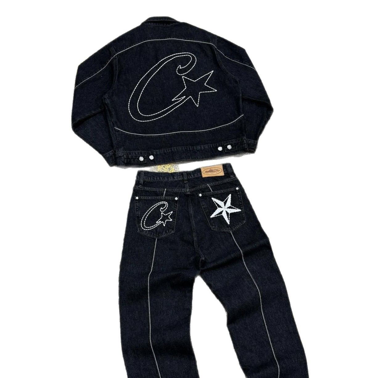 Pantalones cortos Alcatraz con estampado de barco, jeans Cortez, estilo hip-hop, skate, casual, marca de moda.