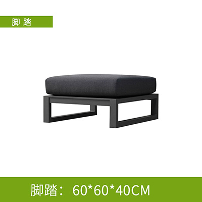 Sofá al aire libre esquina patio al aire libre jardín terraza casa modelo simple silla china impermeable sol muebles de aleación de aluminio